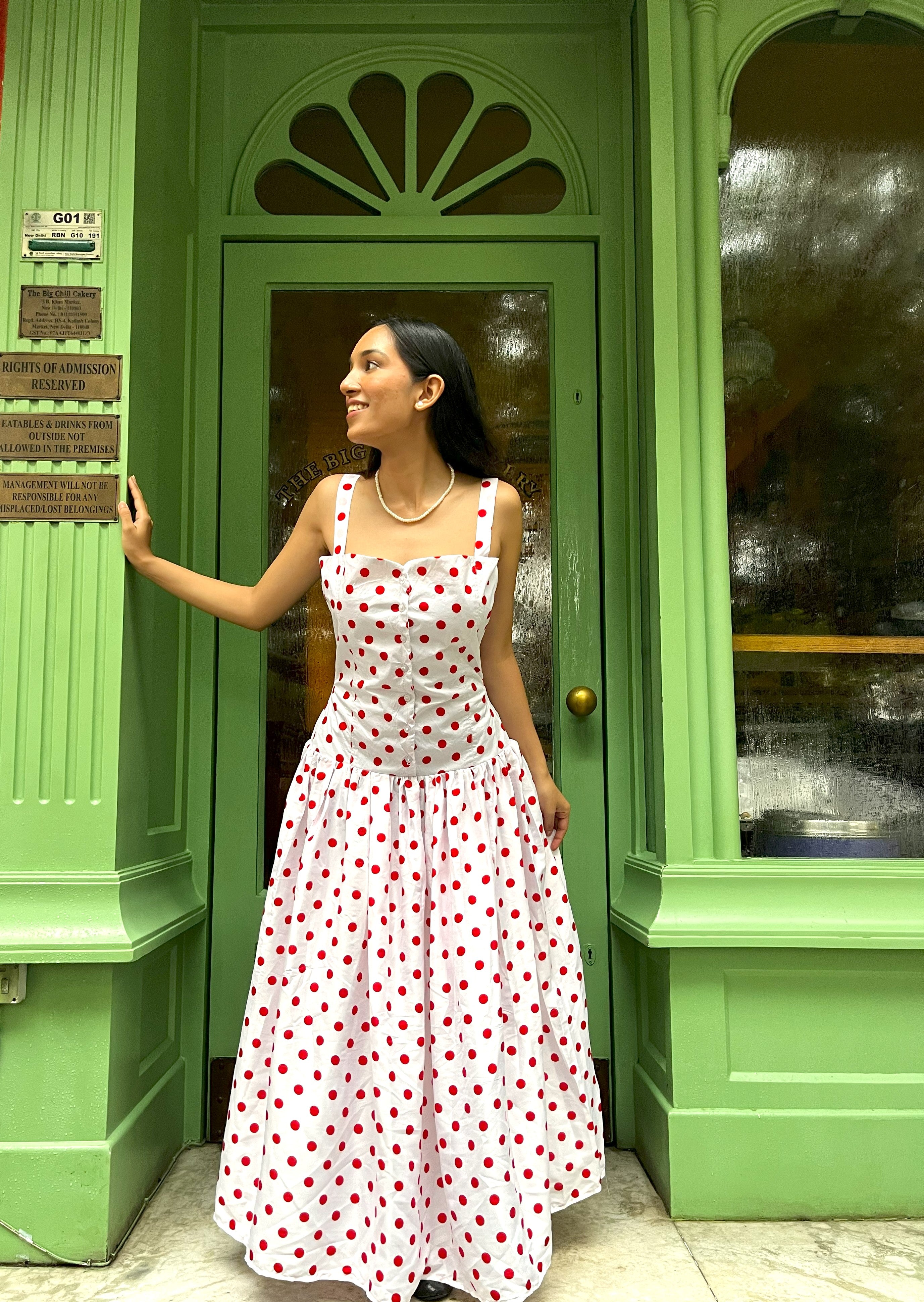 Sabrina Polkadot Dress