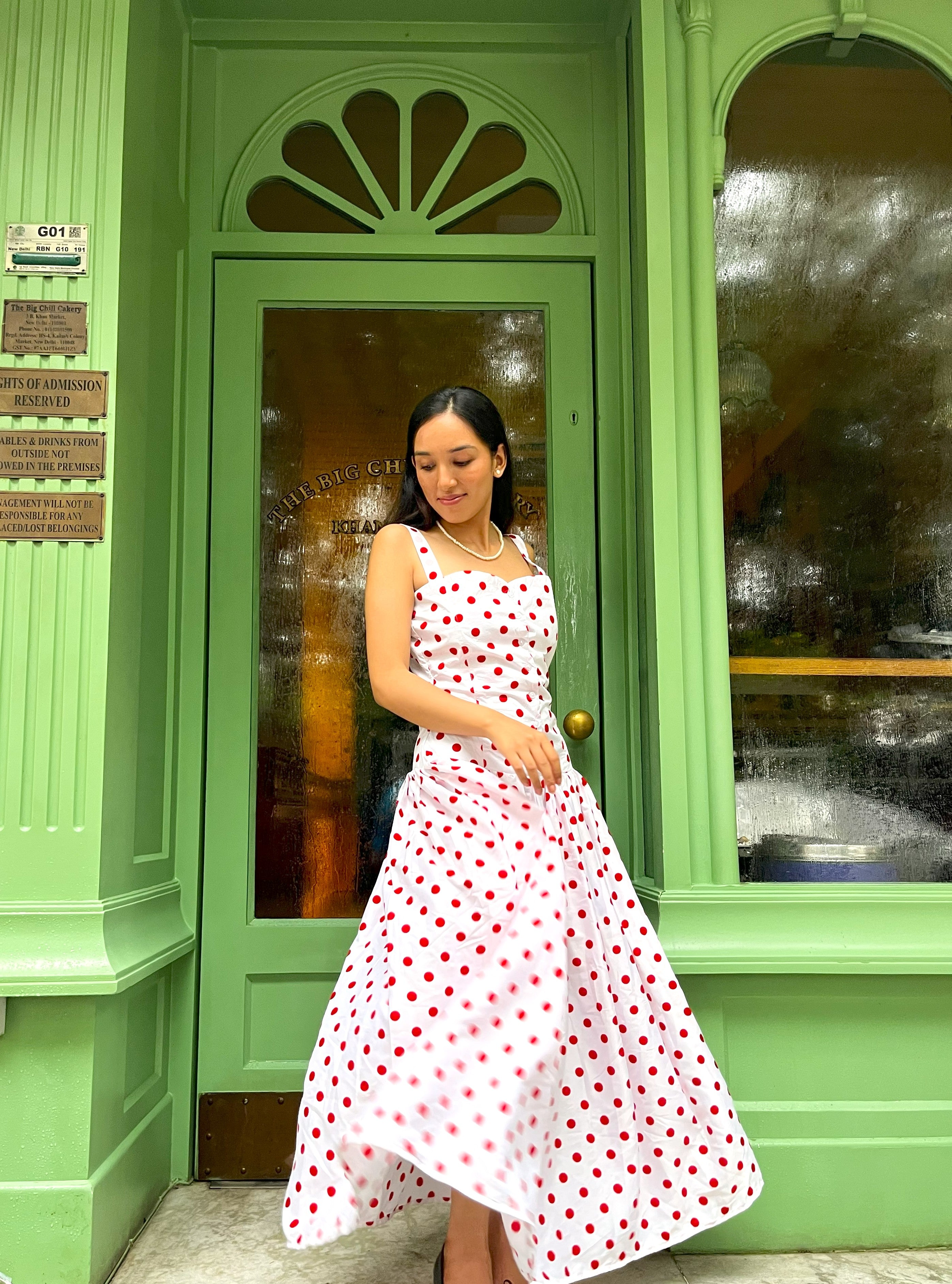 Sabrina Polkadot Dress