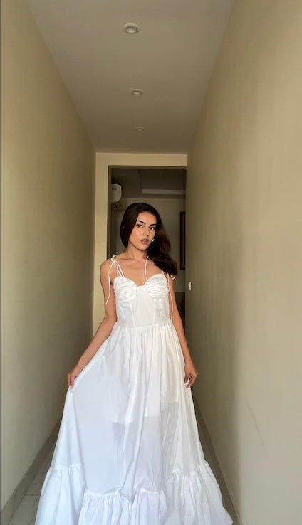 Cyra Snow-White Cami Long Dress