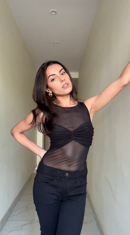 South of France Mesh Top