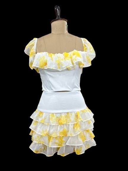Sunlit Ruffle Corset Co-ord Set